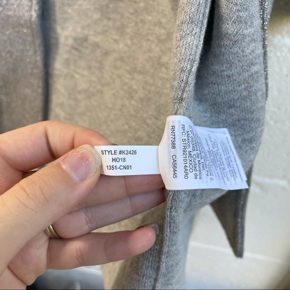 NWT J Crew 365 Sparkly Sophie open-front sweater blazer jacket coat - Picture 6 of 8